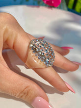 Oval Acrylic Crystal Ring Clear