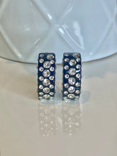 Monroe Acrylic Crystal Earrings In Black