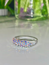 Aurora Borealis Crystal Clear Acrylic Ring