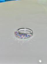 Aurora Borealis Crystal Clear Acrylic Ring