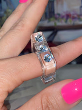 Art Deco Acrylic Ring Clear