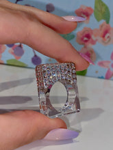 Rectangular Cube Ring Crystal