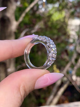 Clear Acrylic Ring With Crystal Rhinestones