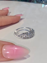 Clear Acrylic Ring With Crystal Rhinestones