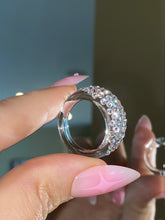 Clear Acrylic Ring With Crystal Rhinestones