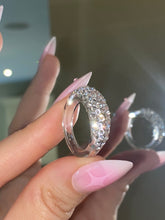 Clear Acrylic Ring With Crystal Rhinestones