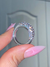 Clear Acrylic Ring With Crystal Rhinestones