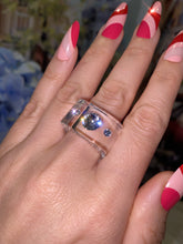Transparent Crystal Lucite Cube Ring