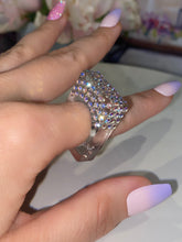 Rectangular Cube Ring In Aurora Borealis