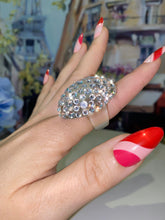 Glam Queen Lucite Ring Clear