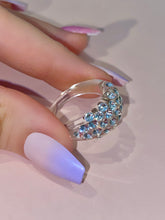 Vogue Crystal Acrylic Ring In Clear