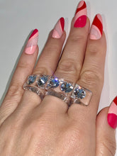 Lady Luxe Crystal Ring In Clear