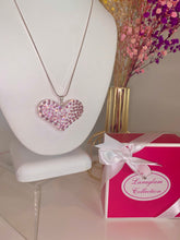 Veronica Crystal Heart Necklace With Chain