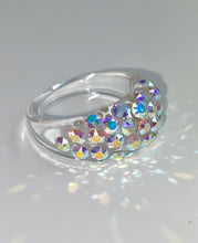 Vogue Crystal Acrylic Ring In Aurora Borealis