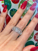 Clear Acrylic Crystal Ring With Crystals