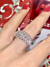 Clear Acrylic Crystal Ring With Crystals