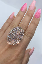 Glam Queen Lucite Ring Clear