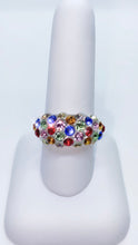 Vogue Crystal Acrylic Ring Multicolored