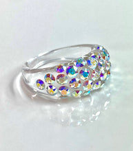 Vogue Crystal Acrylic Ring In Aurora Borealis