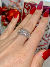 Clear Acrylic Crystal Ring With Crystals