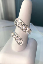 Spiral Acrylic Crystal Ring In Clear