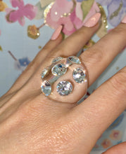 Large Jewel Acrylic Crystal Ring In Clear
