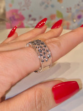 Clear Wide Band Acrylic Ring With Crystals