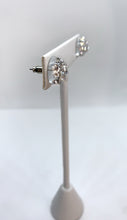 Clear Acrylic Stud Earrings With Crystal Rhinestones