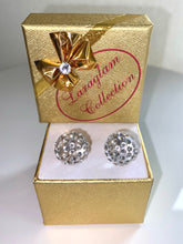 New York Crystal Stud Earrings Clear