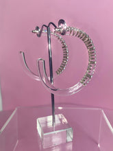 Red Carpet Acrylic Crystal Hoop Earrings Clear