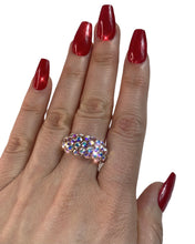 Vogue Crystal Acrylic Ring In Aurora Borealis
