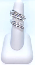 Spiral Acrylic Crystal Ring In Clear