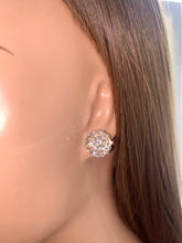 New York Crystal Stud Earrings Clear