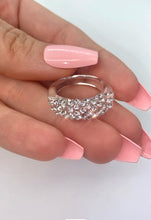 Clear Acrylic Ring With Crystal Rhinestones