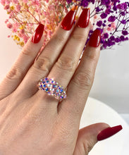Vogue Crystal Acrylic Ring In Aurora Borealis