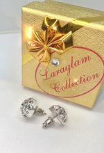 Clear Acrylic Stud Earrings With Crystal Rhinestones