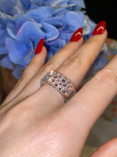 Clear Wide Band Acrylic Ring With Crystals