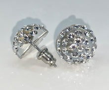 New York Crystal Stud Earrings Clear