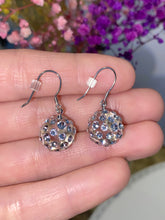Clear Acrylic Ball Dangle Earrings With Crystal Rhinestones