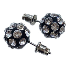 Sofia Acrylic Ball Stud Earrings In Black
