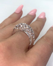 Clear Acrylic Ring With Crystal Rhinestones