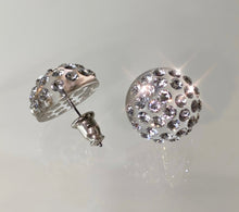 New York Crystal Stud Earrings Clear