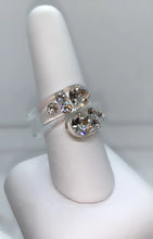 Twist Acrylic Crystal Ring In Clear