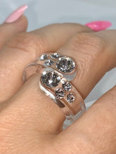 Twist Acrylic Crystal Ring In Clear