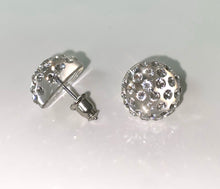 New York Crystal Stud Earrings Clear