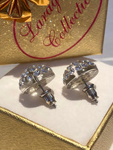 New York Crystal Stud Earrings Clear