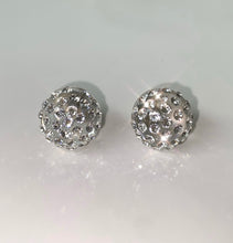 New York Crystal Stud Earrings Clear