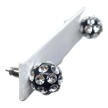 Sofia Acrylic Ball Stud Earrings In Black