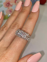 Clear Acrylic Crystal Ring With Crystals