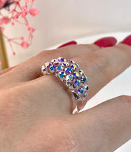 Vogue Crystal Acrylic Ring In Aurora Borealis